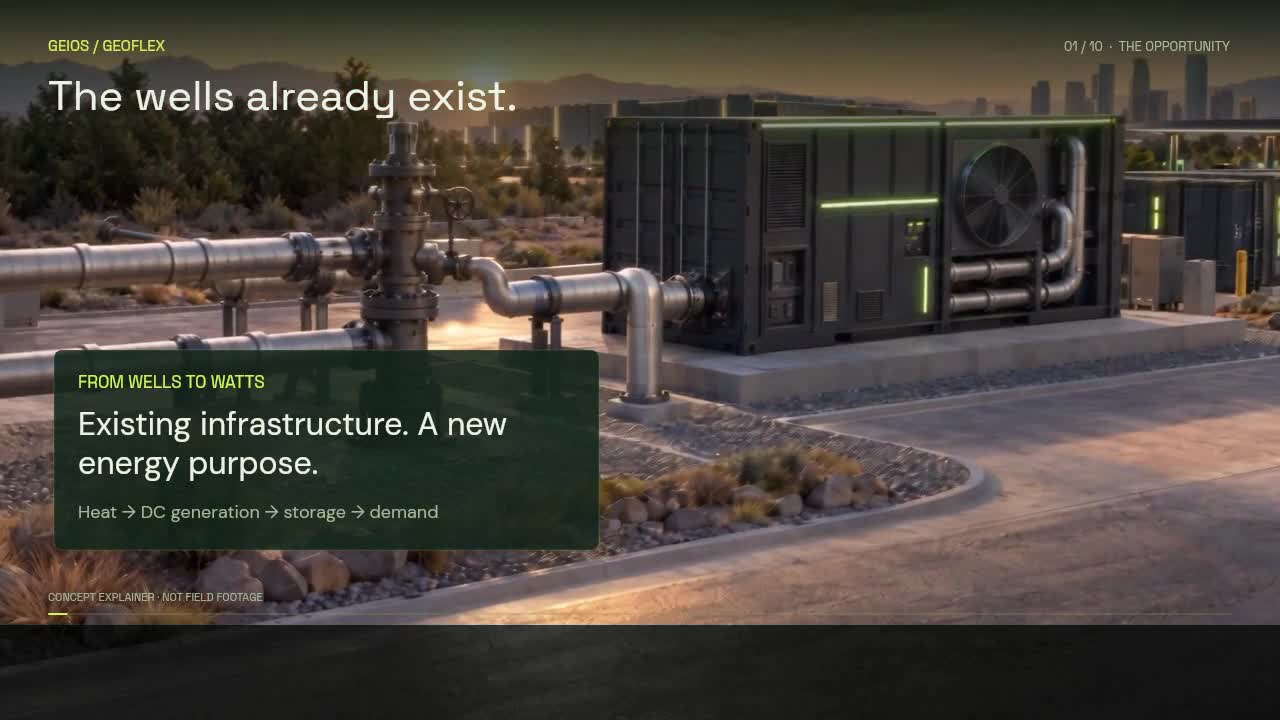 Opening frame from the five-minute GEOFLEX concept explainer